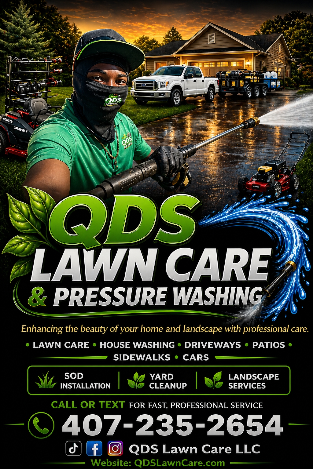 QDS Lawn Care & Pressure Washing LLC logo