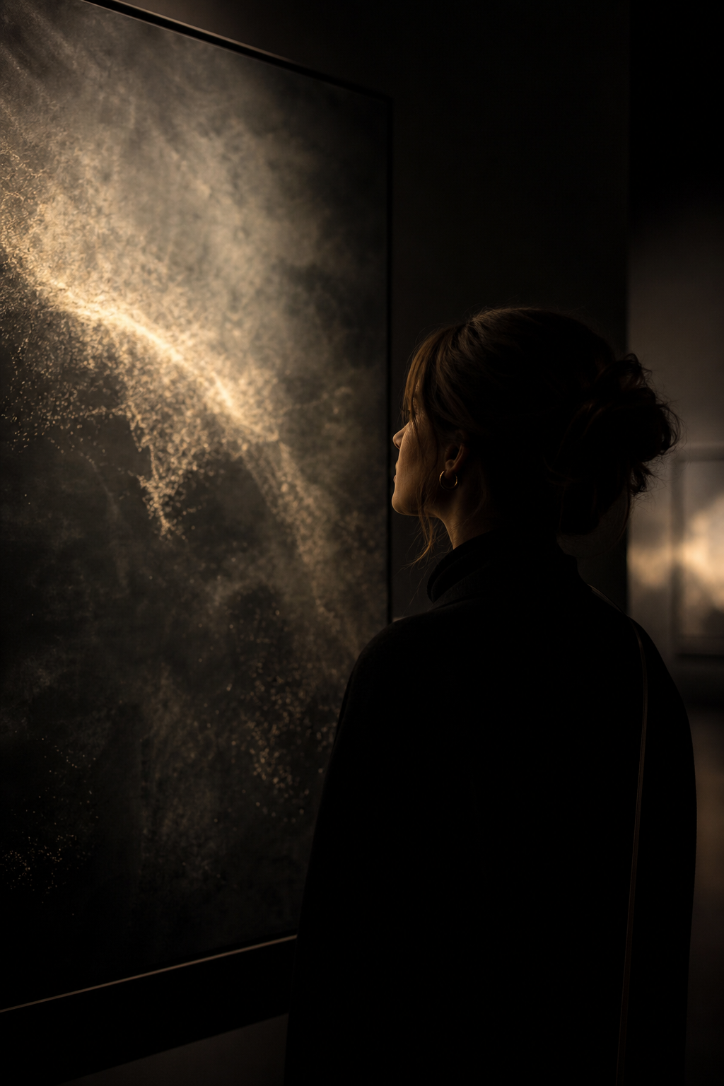 Velvet Interval by Ines Calder, intimate portrait-style photography with soft shadow gradients