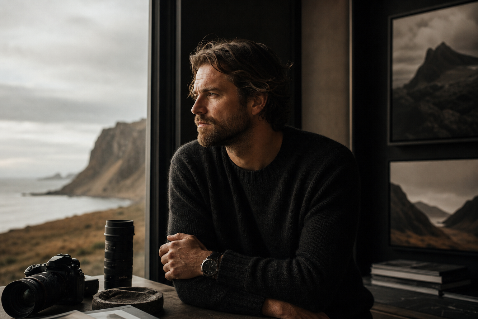 Soren Vale portrait with natural light and environmental atmosphere