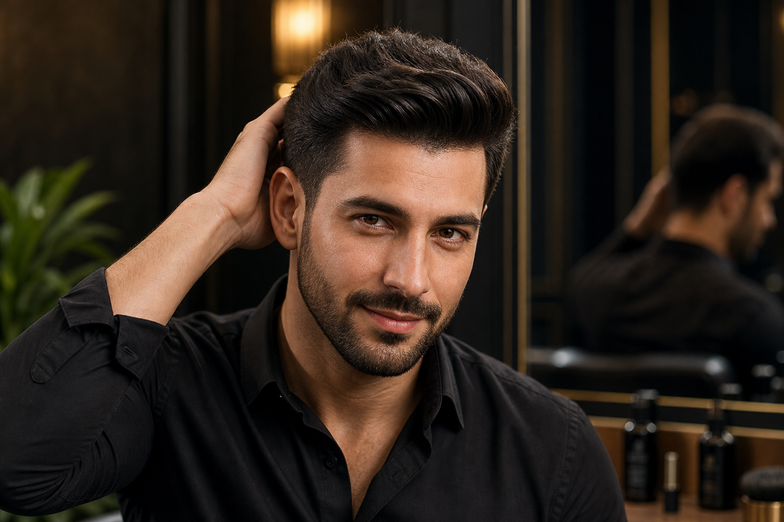 Step 8 visual showing confident final natural-looking styled hair patch result