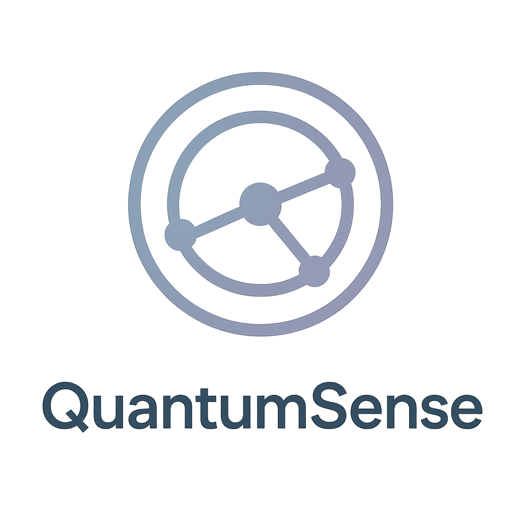 QuantumSense monochrome tech mark