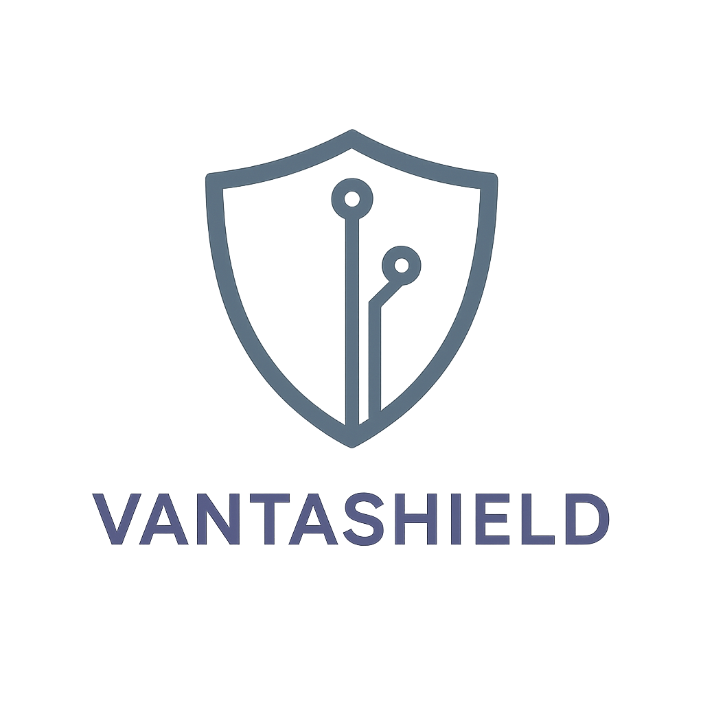 VantaShield monochrome tech mark