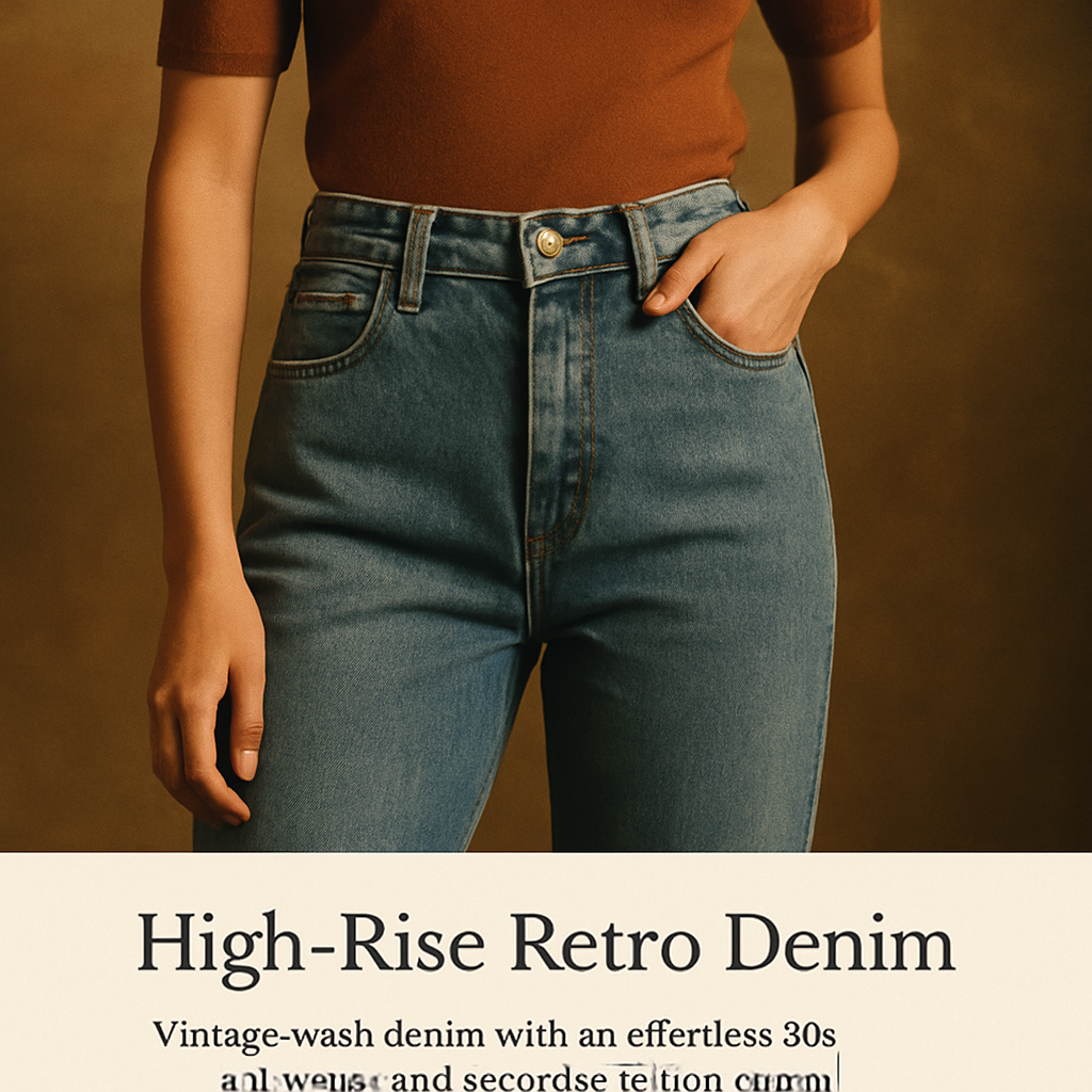 High-Rise Retro Denim