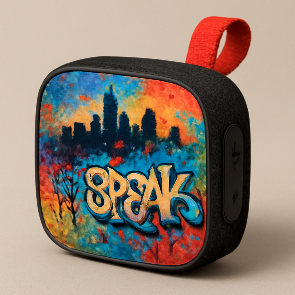 Portable Bluetooth speaker in urban style