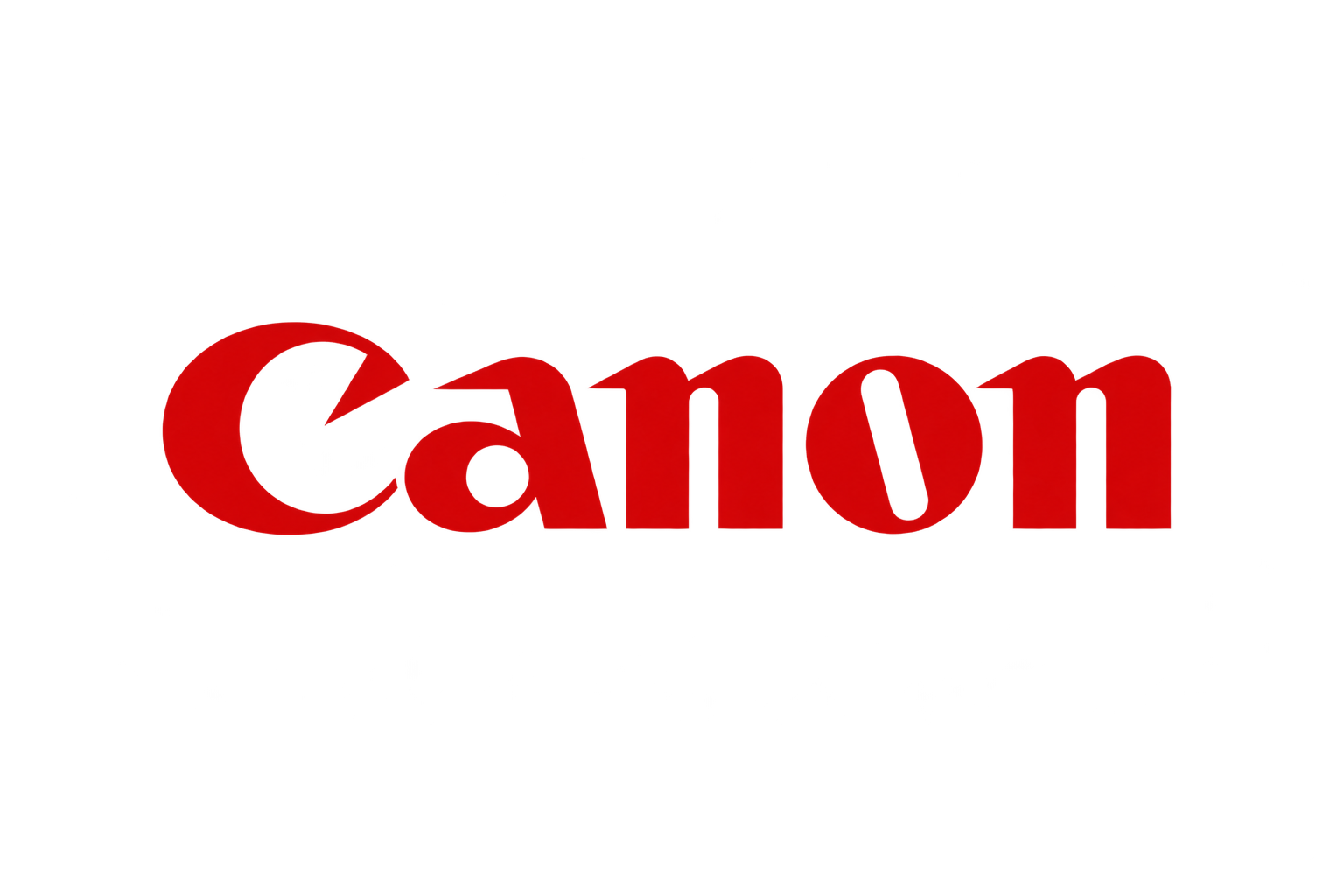 Canon 红色字标，字形与官方识别接近