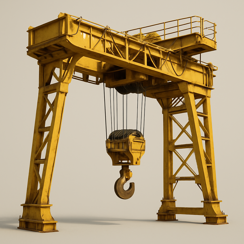 Industrial Crane 3D Model