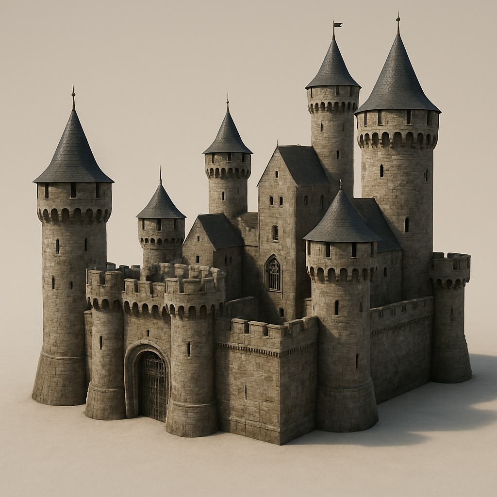 Medieval Castle 3D Model