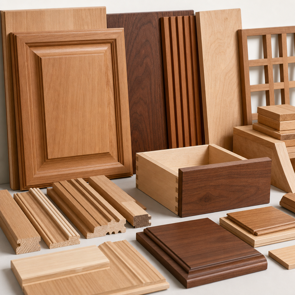 Custom millwork panels and crafted wooden components