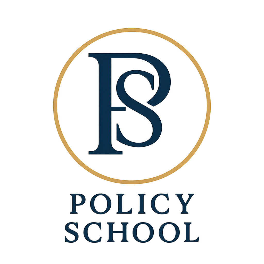 Monogramme premium marine et cuivre de London School of Policy and Trade