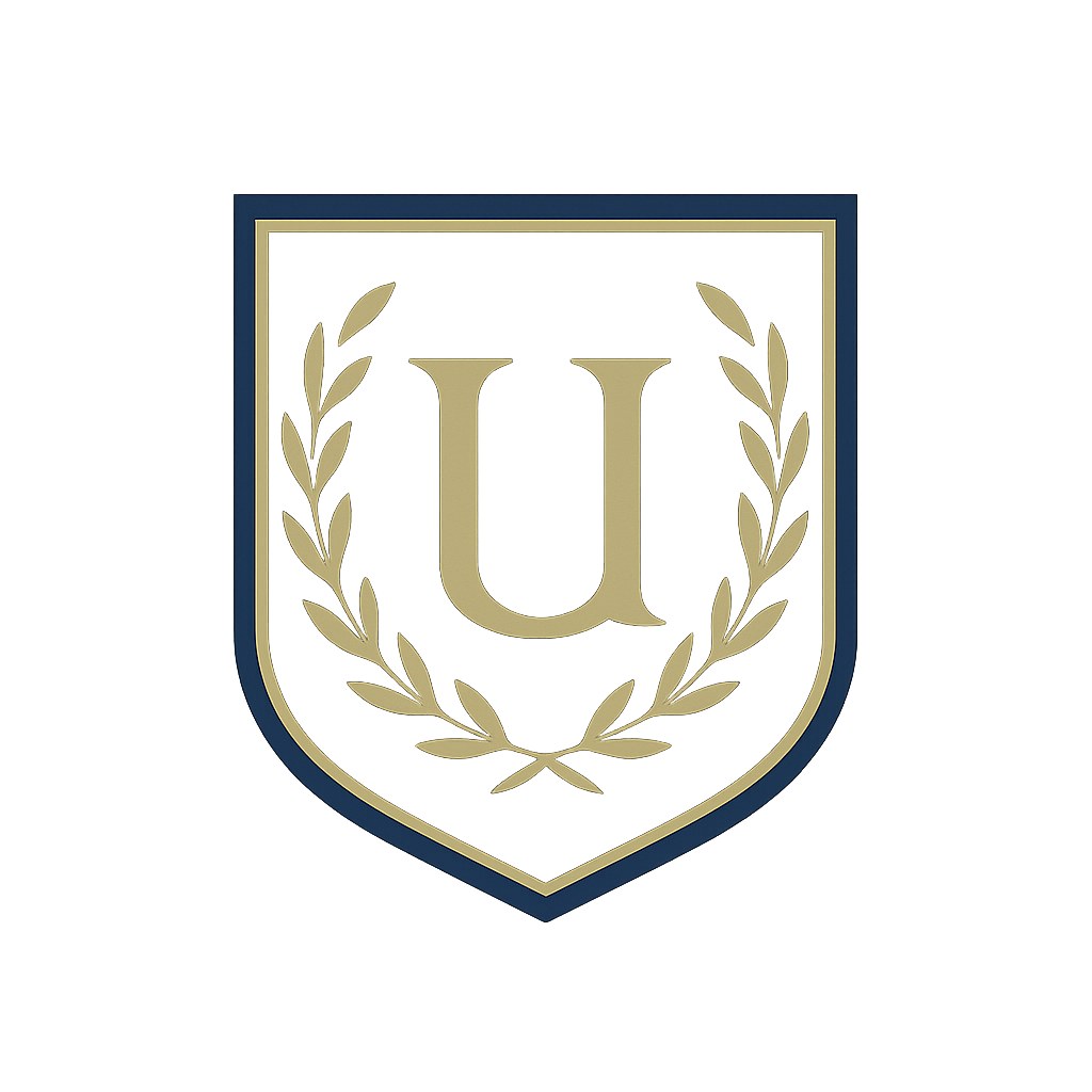 Logo académique bleu marine et doré de l’Institut Global Montréal