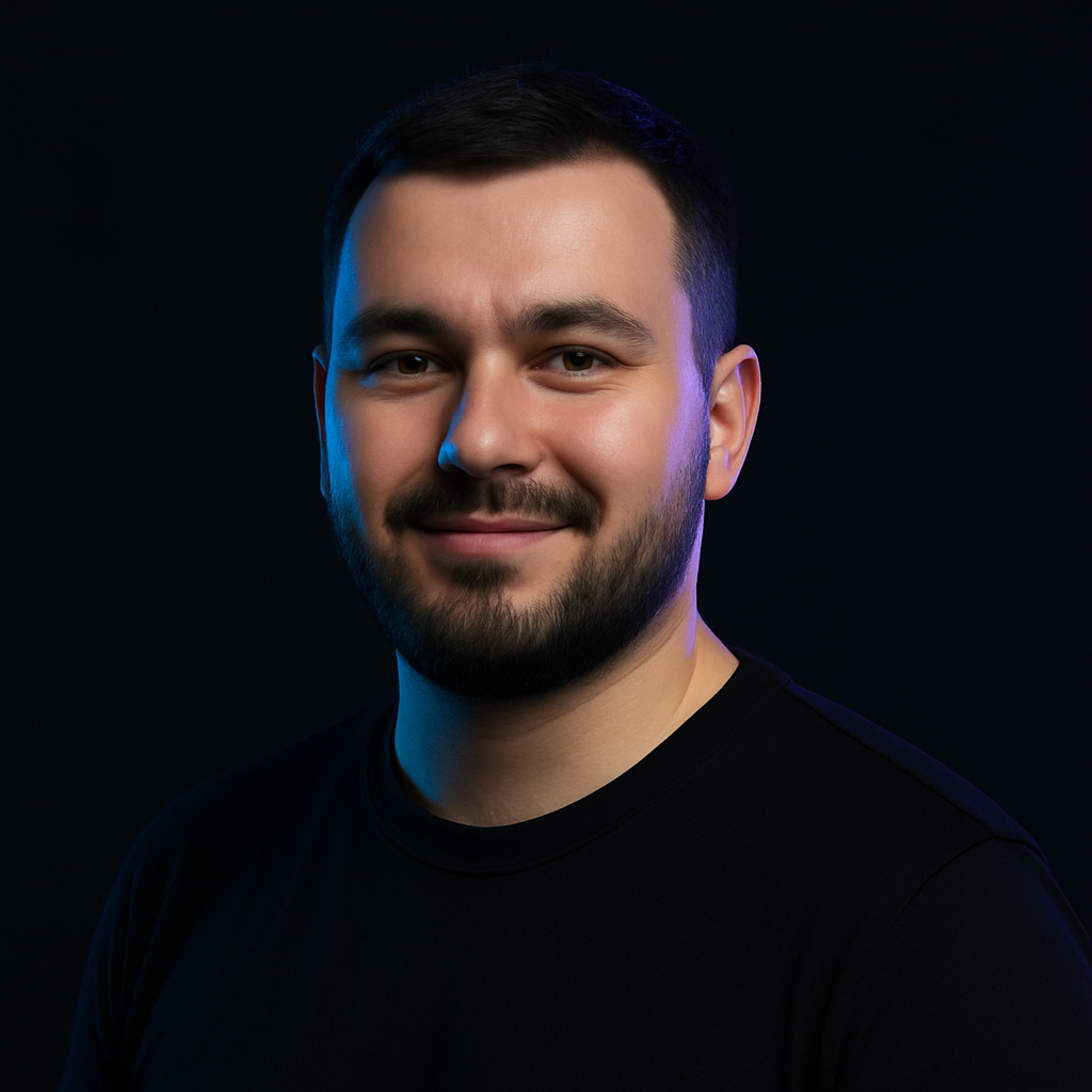 Portrait of Maksym Riabchuk, Developer Experience Lead at Craft Code