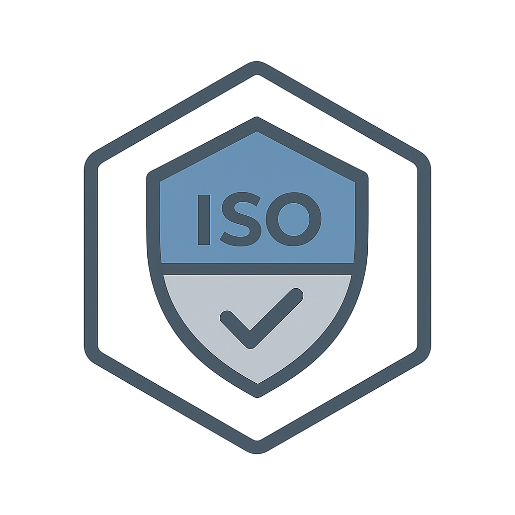 ISO 27001 certification badge