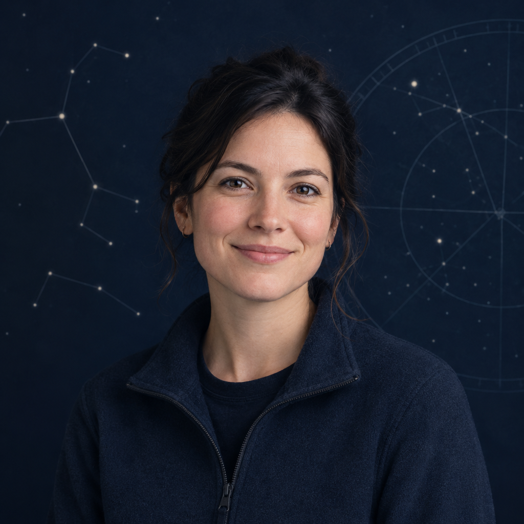 Portrait of Elena Maris, volunteer astronomy club lead