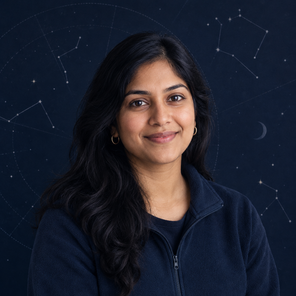 Portrait of Priya Sol, volunteer astronomy club lead