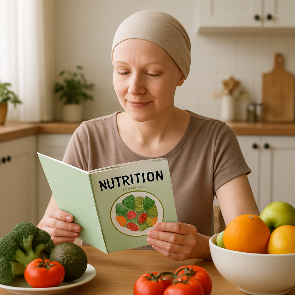 Patient learning about nutrition for cancer care