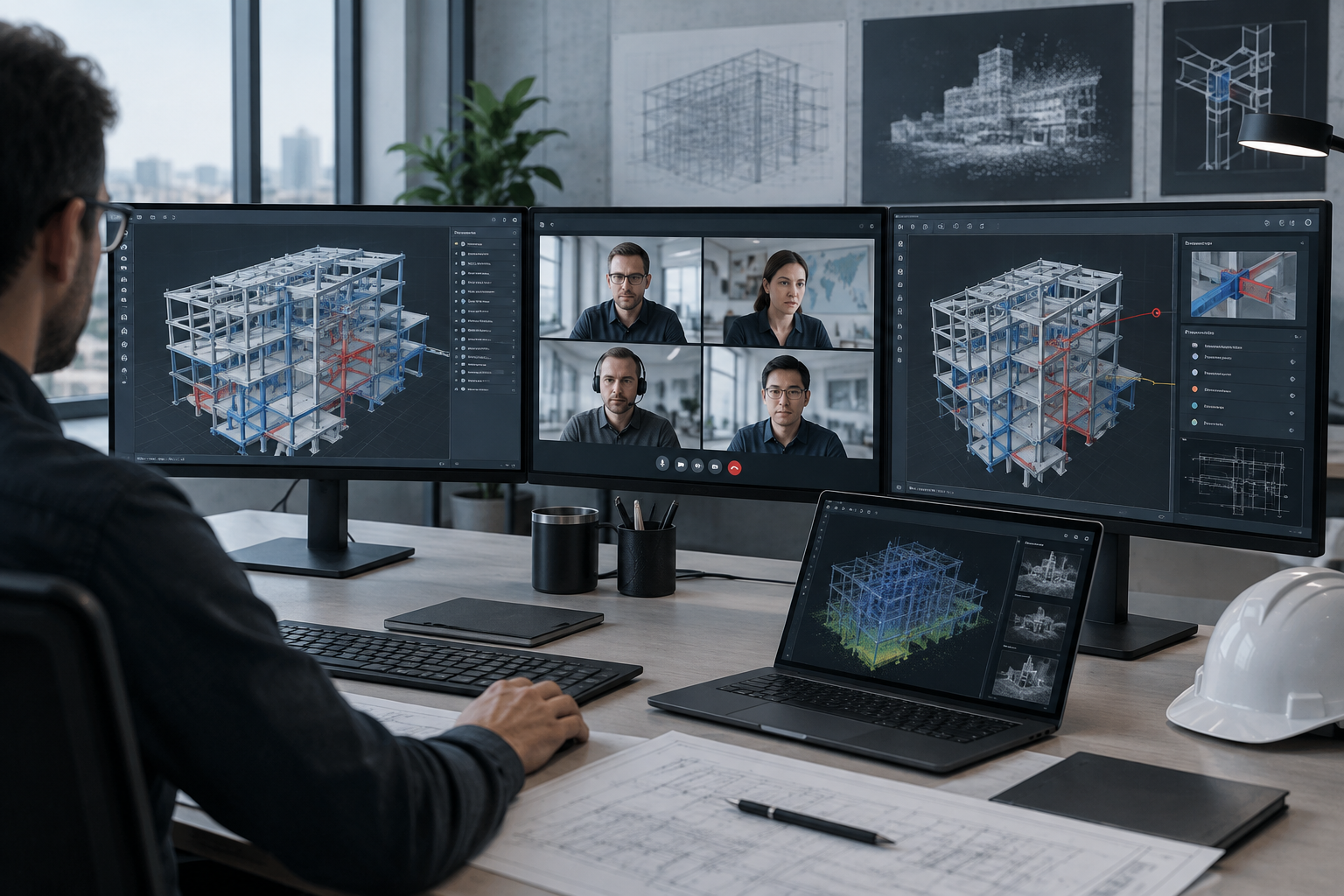 International engineering collaboration across shared structural model views