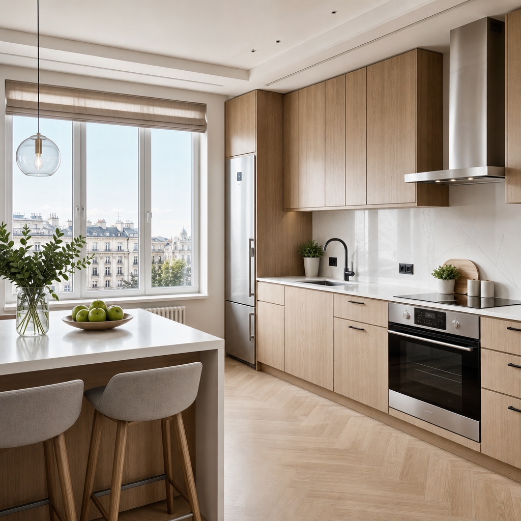 Elegant apartment in a prestigious location kitchen view