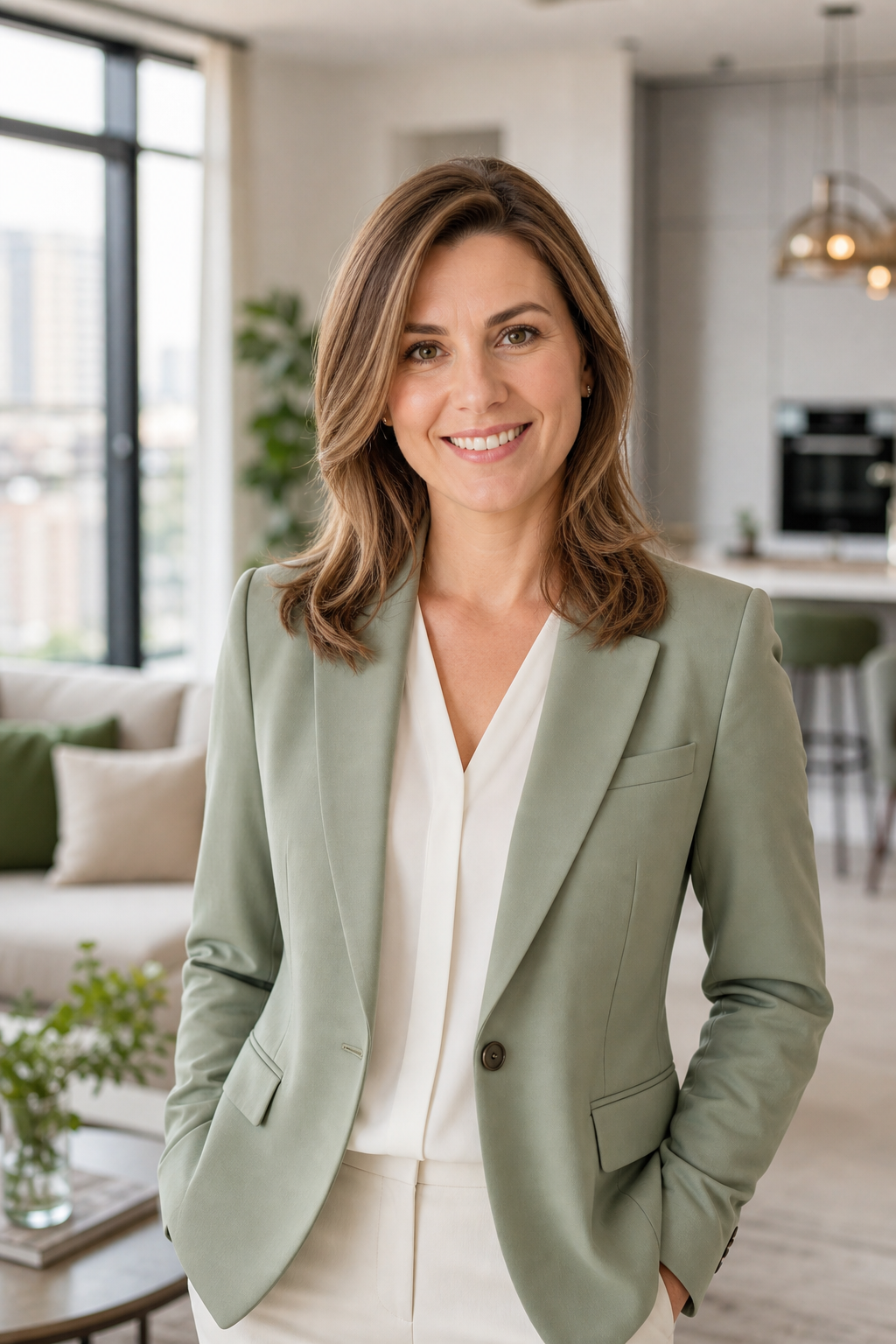 Portrait of Olha Melnyk, Kyiv real estate agent