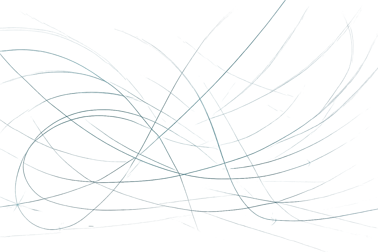Luminous cyan and blue motion-tracking arcs and precision path lines sweeping across a dark gameplay scene