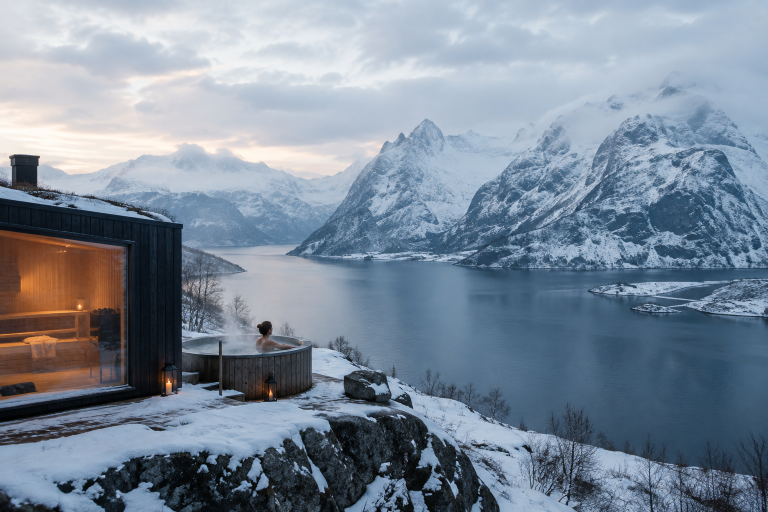Scenic view for Snow and Sauna Escape