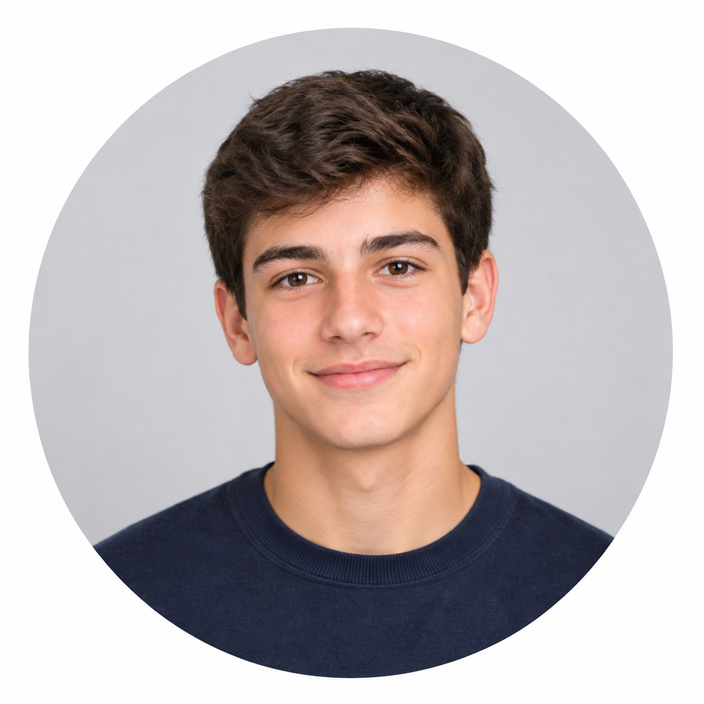Photographic avatar headshot of Michael, a male high-school physics student