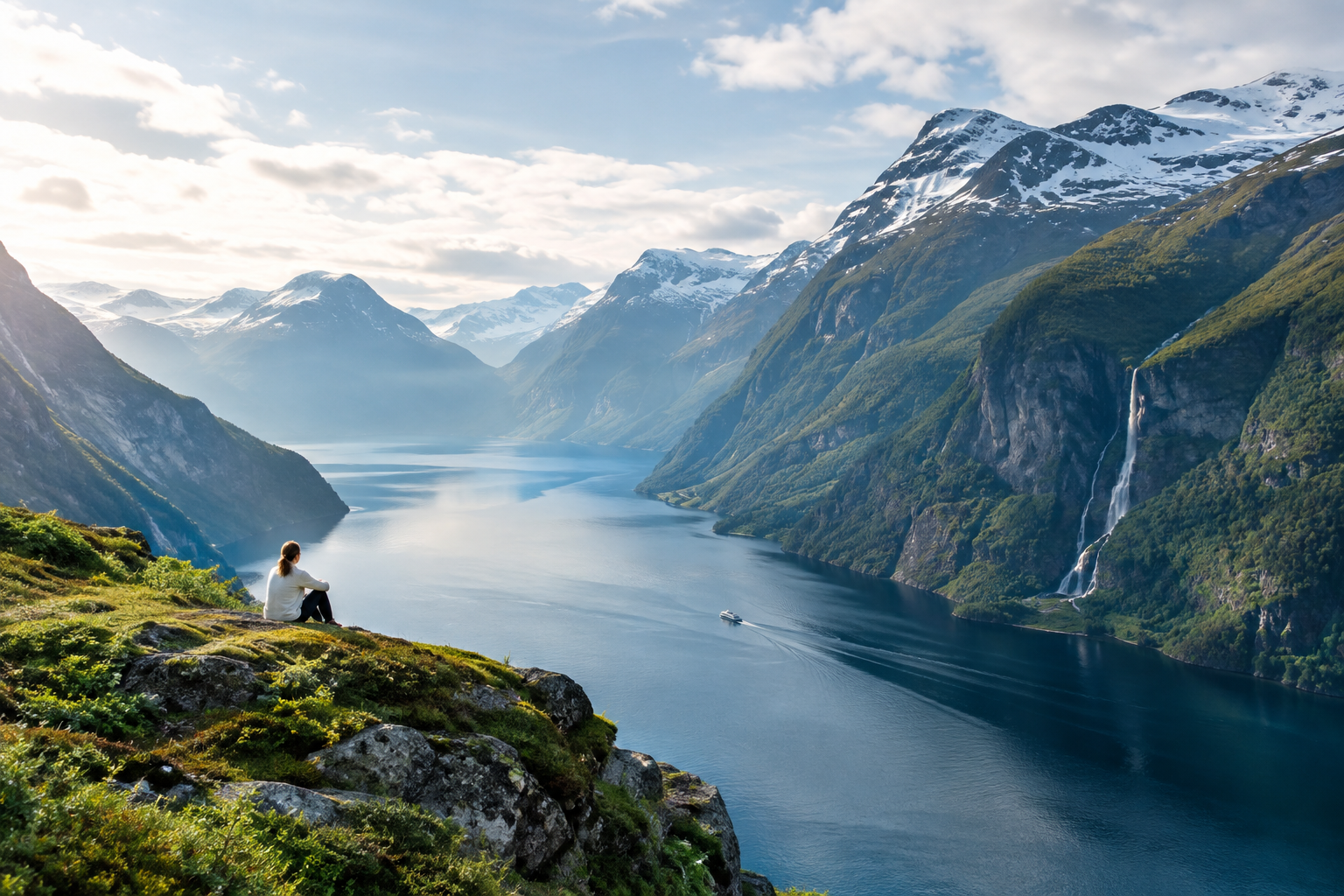 Scenic landscape of Norway