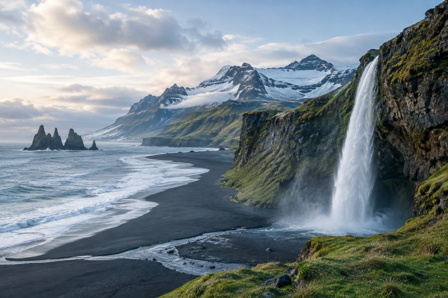 Scenic landscape of Iceland