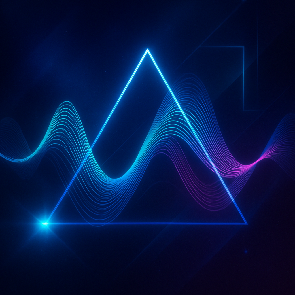 Portada abstracta del álbum Oráculo de la Noche