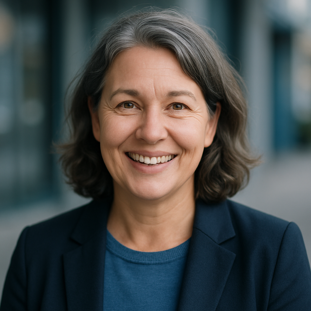 Portrait of a happy middle-aged Australian woman, customer of Chittaway Hydro