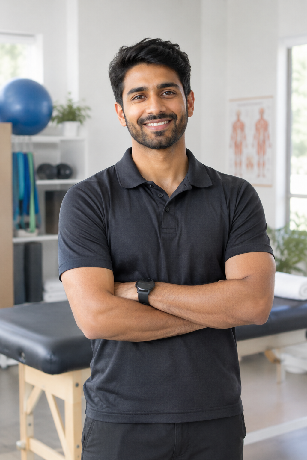 Portrait of Noah Patel, Movement & Rehab Support