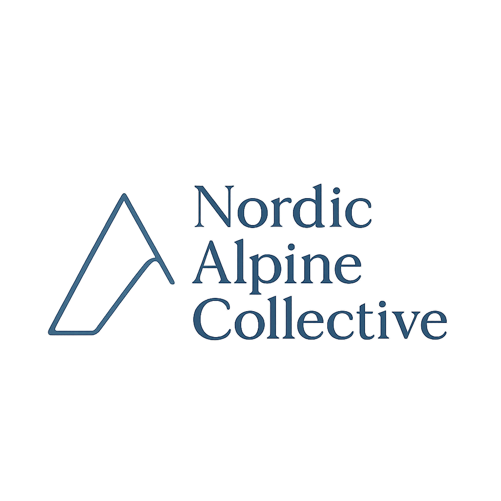 Nordic Alpine Collective logo, a minimalist mountain peak wordmark