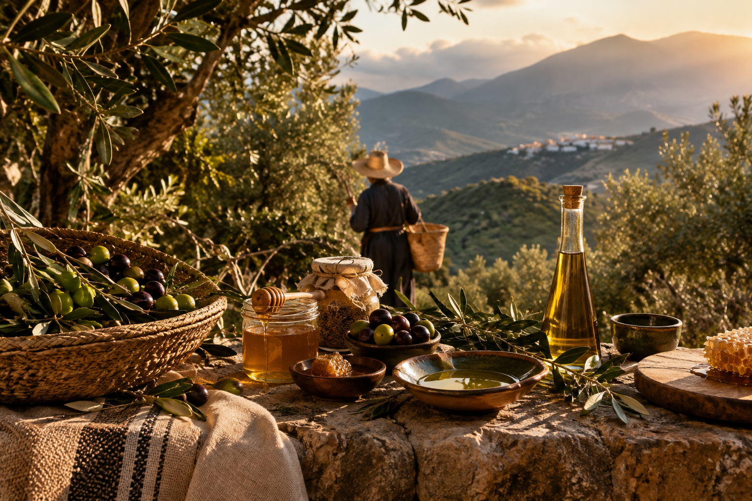 Atmospheric scene for Wild Honey & Olive Expedition in Bouhachem & Rif groves