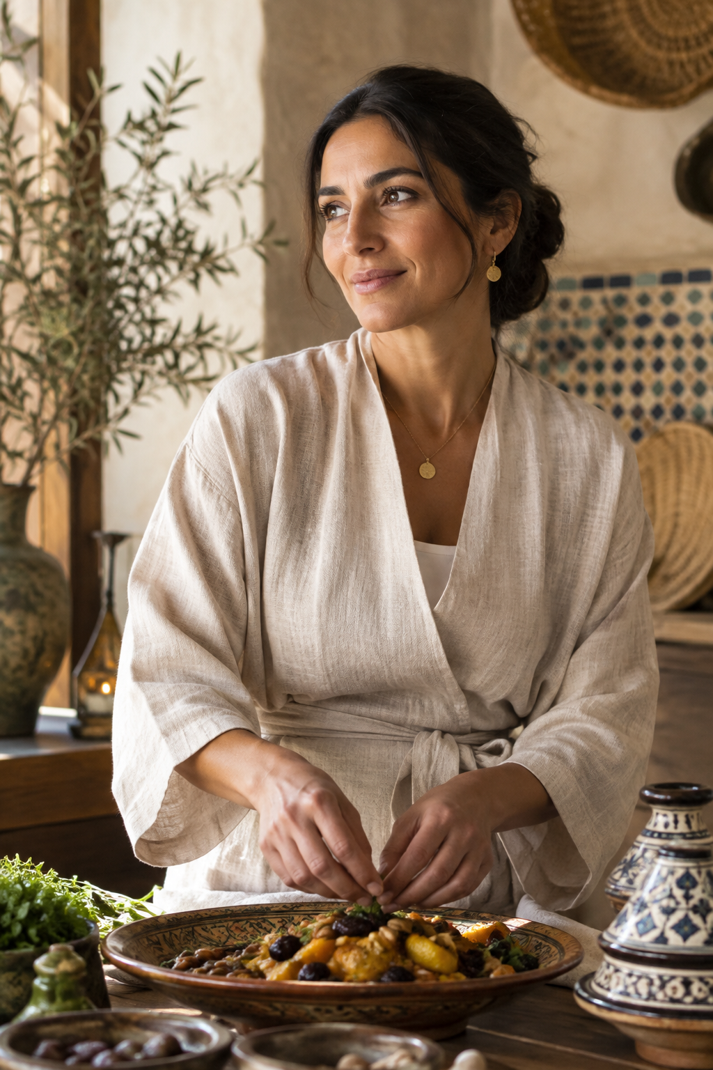 Portrait of Salma Bennani, Culinary guide