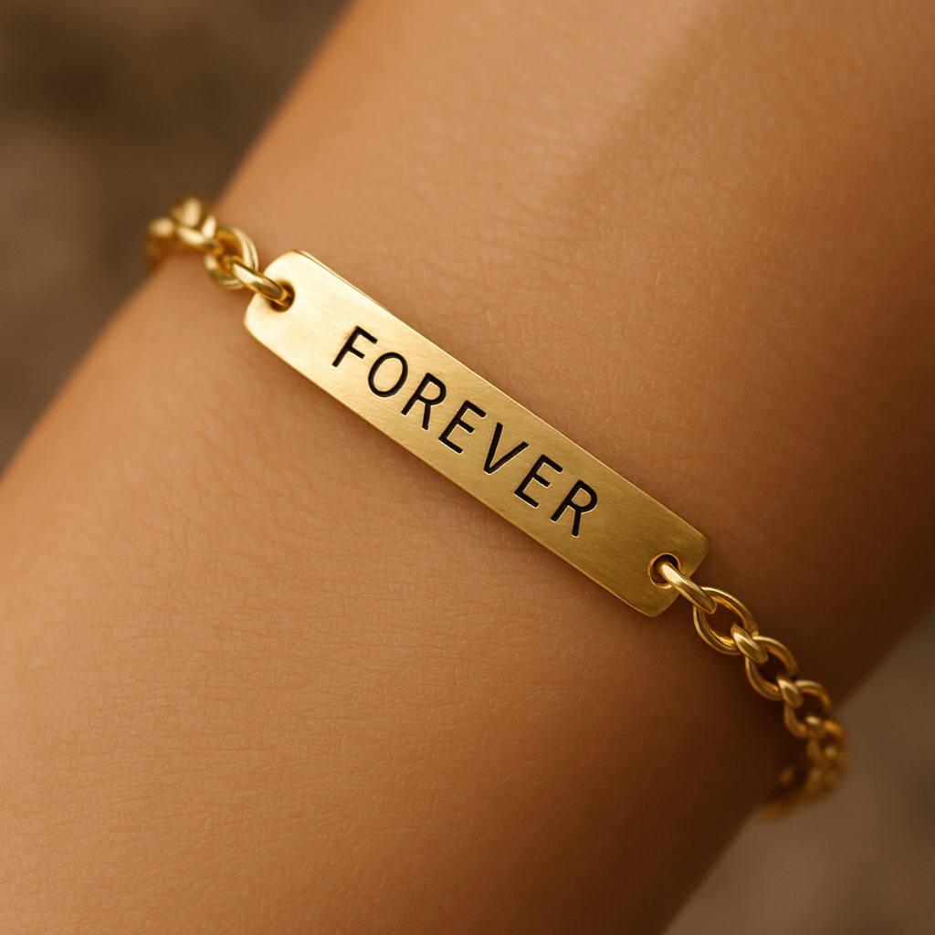 Engraved Bar Bracelet product photo