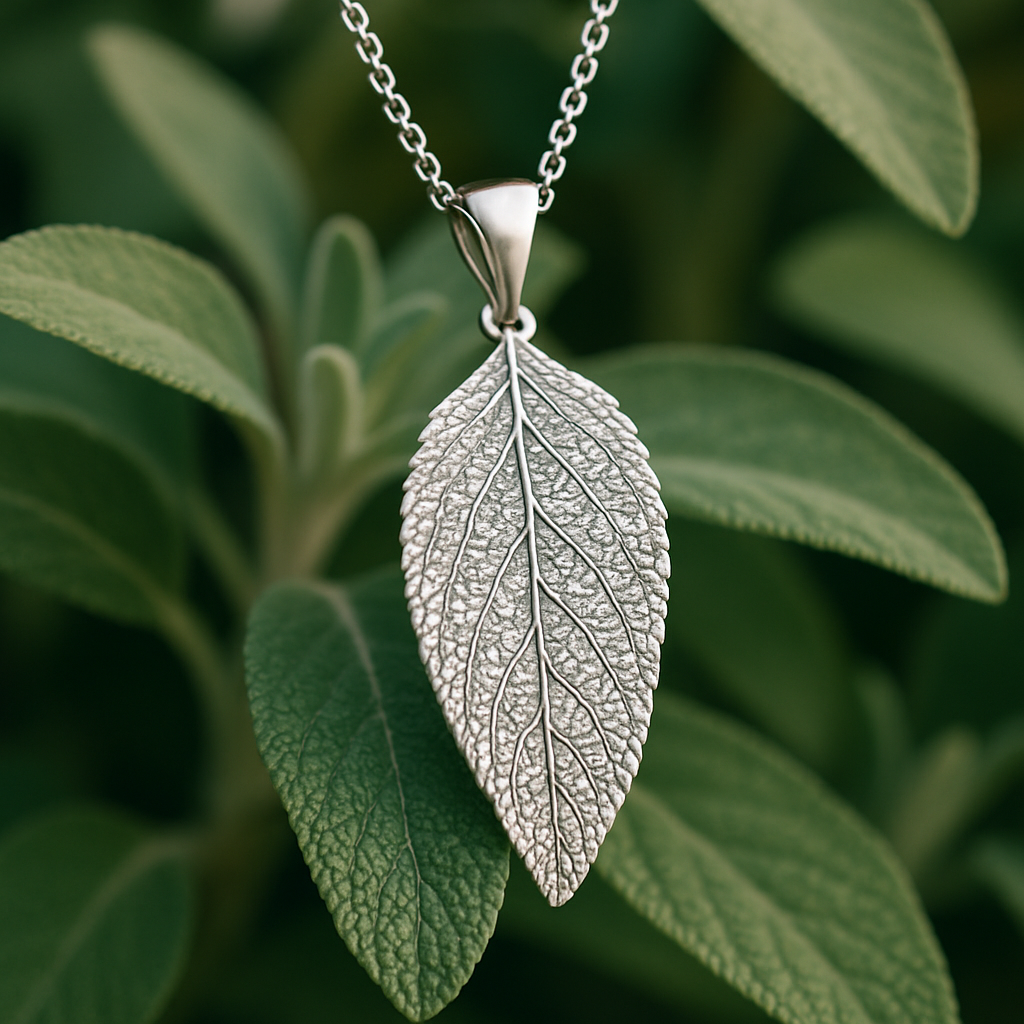 Sage Leaf Necklace product photo