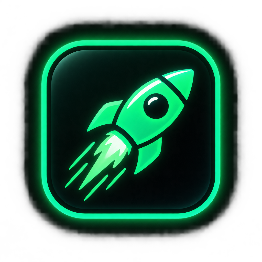 Tiny neon pump button icon