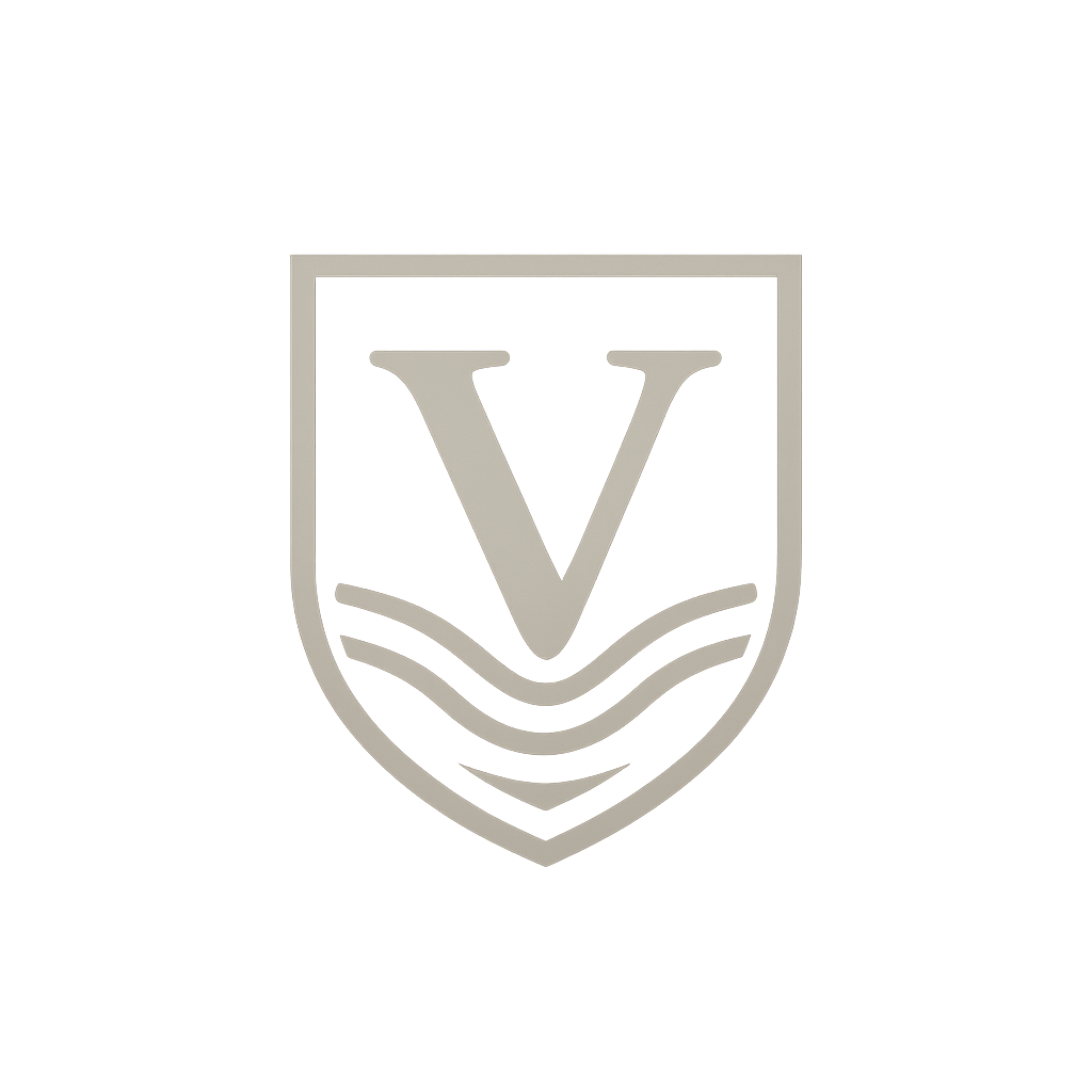 Minimal crest logo for Vercast