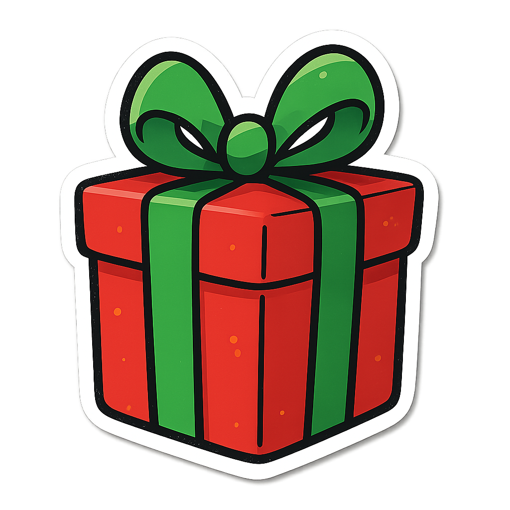 Christmas gift sticker