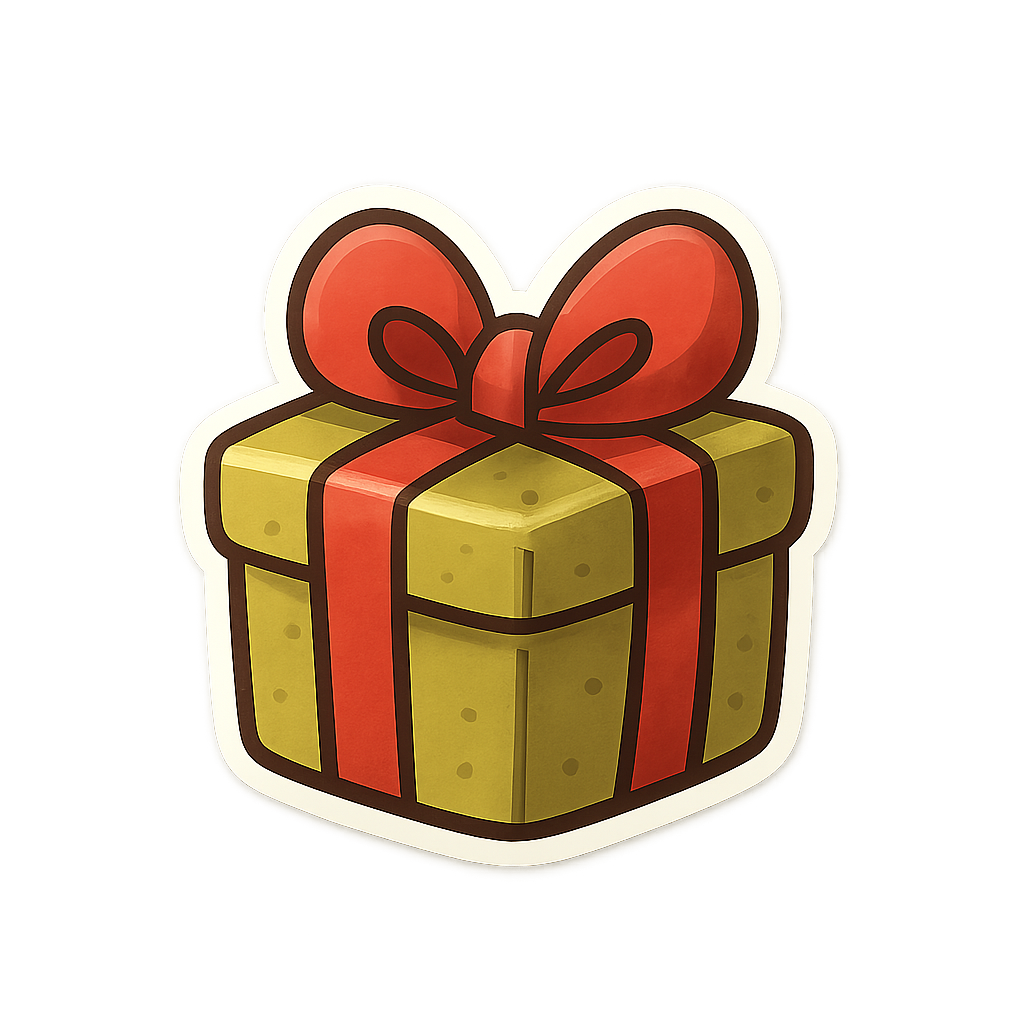 Gift festive sticker