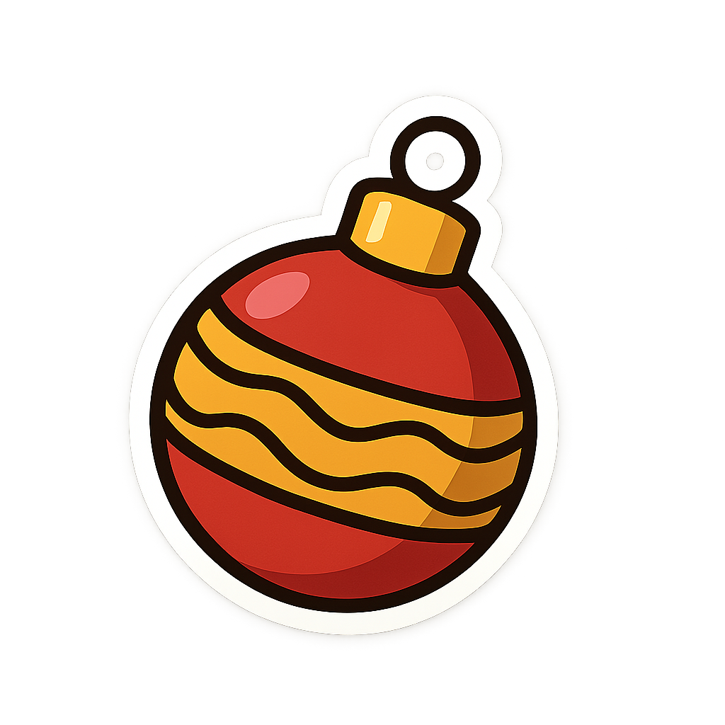 Ornament festive sticker