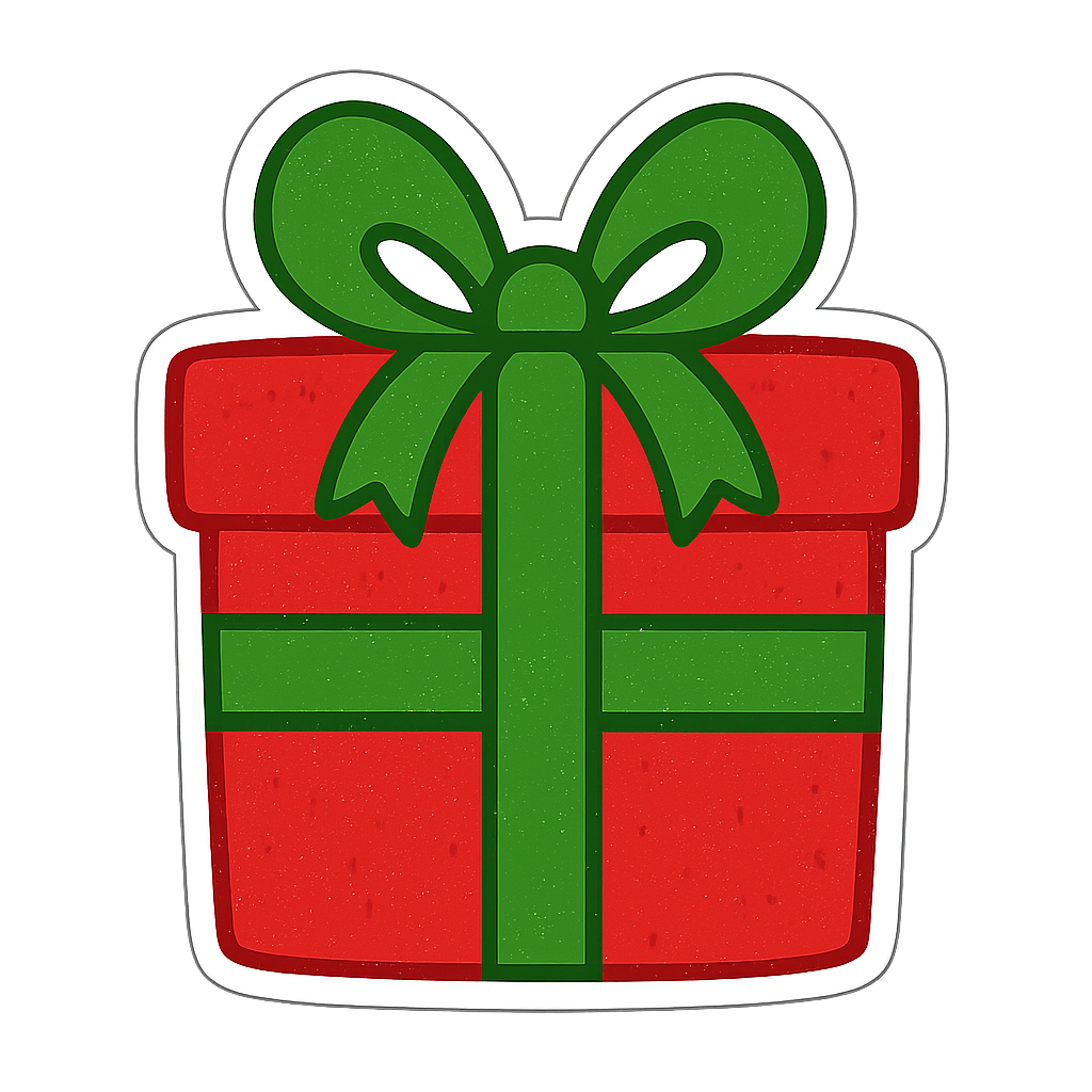 Gift present sticker