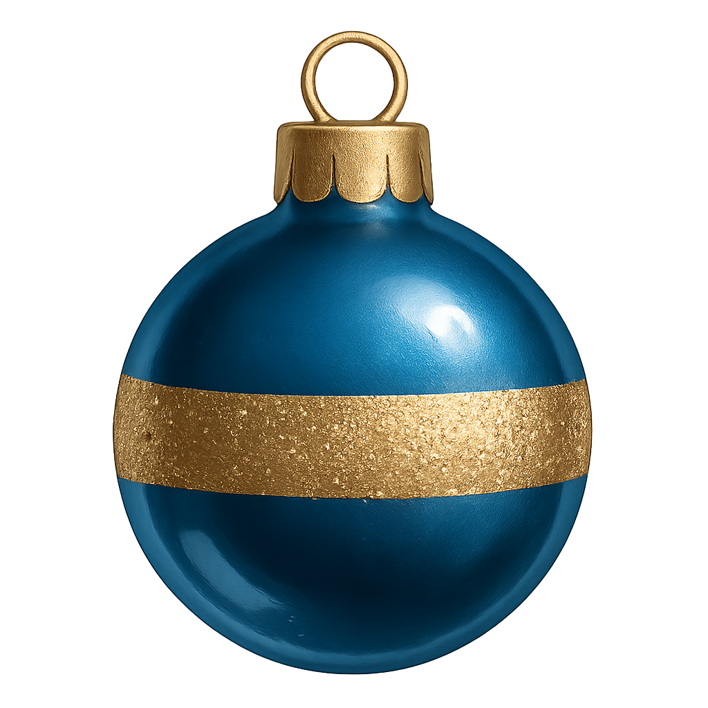 Small festive bauble sticker