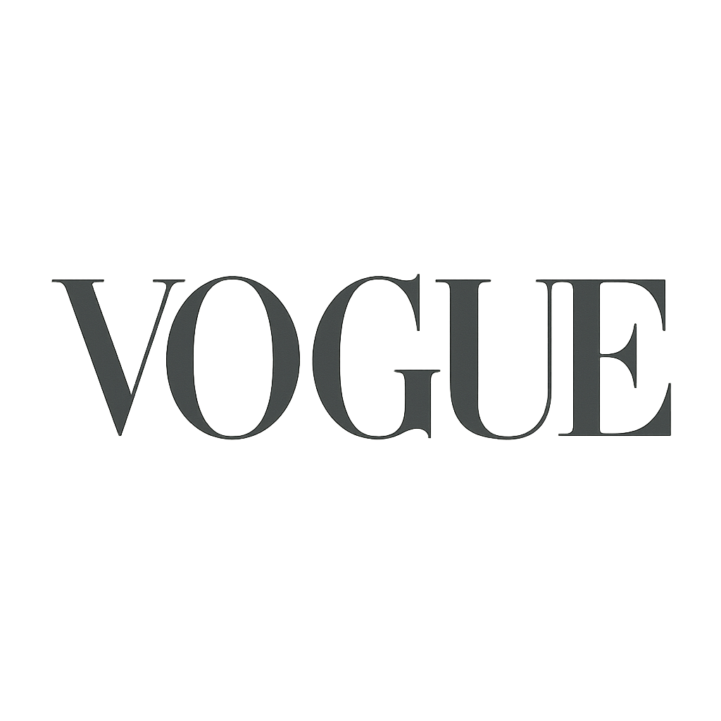 Vogue magazine logo in elegant serif typography