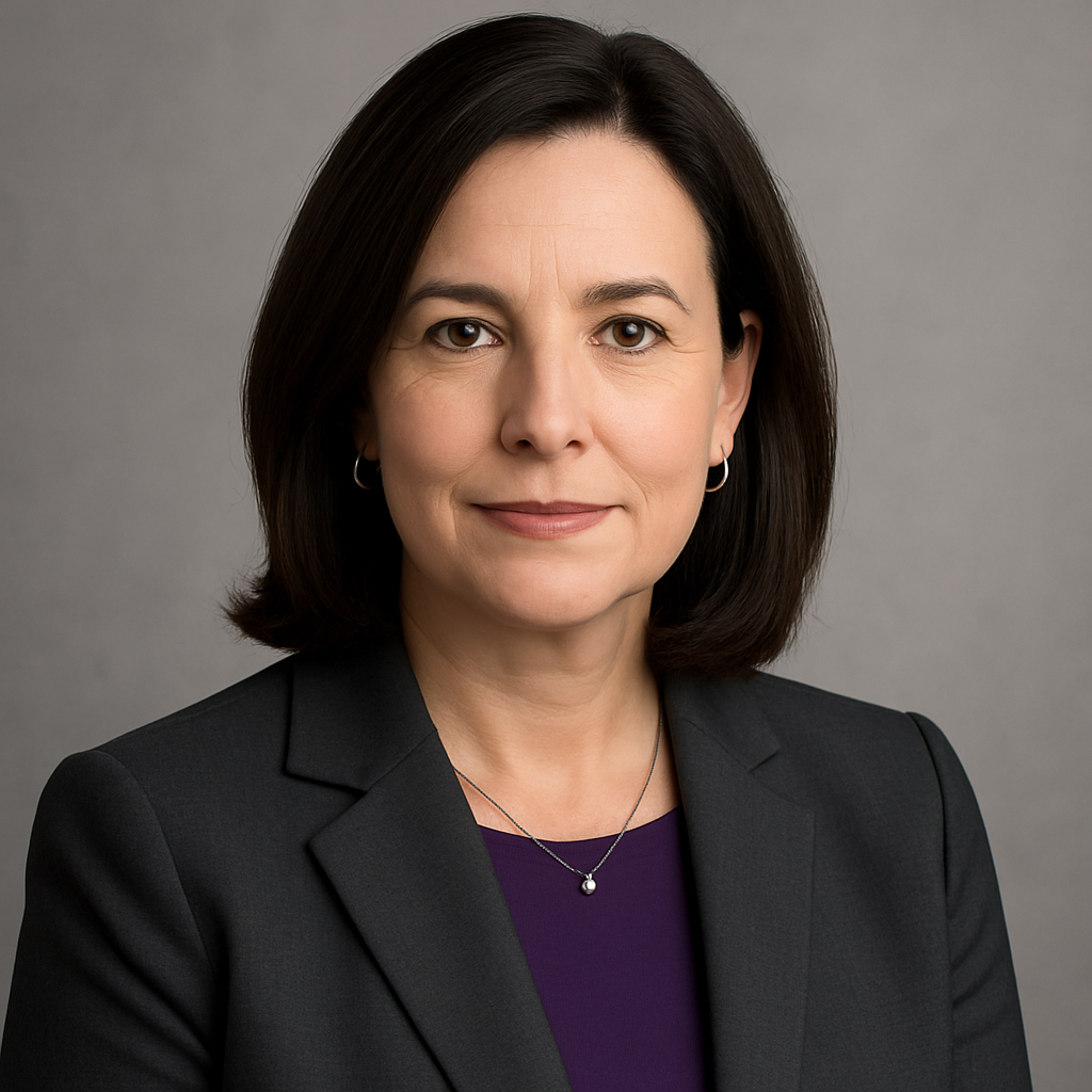 Portrait of Dana Mercer, Chief Strategy Officer