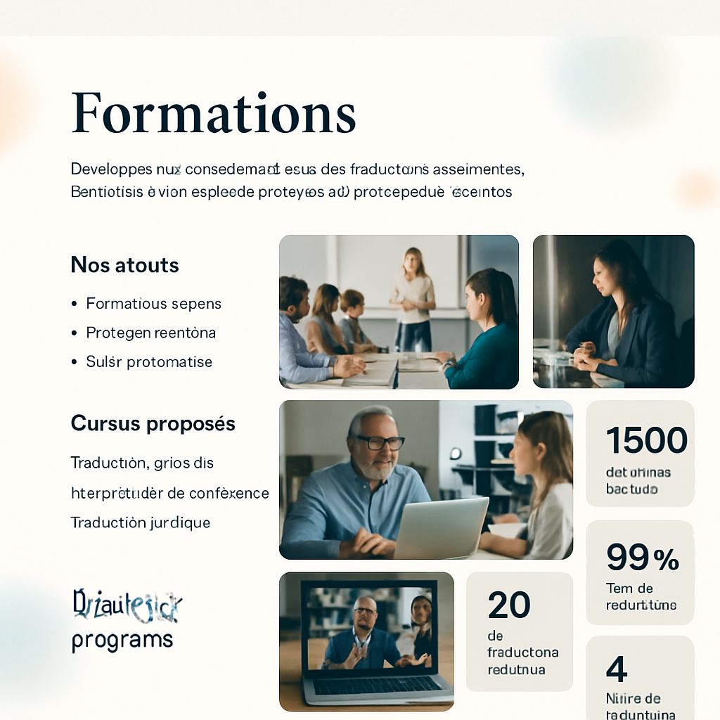 Session de formation en ligne avec écran partagé et documents sur ordinateur portable