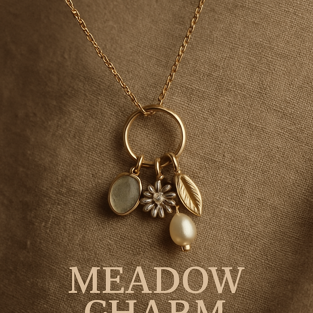 Close-up of Meadow Charm Necklace