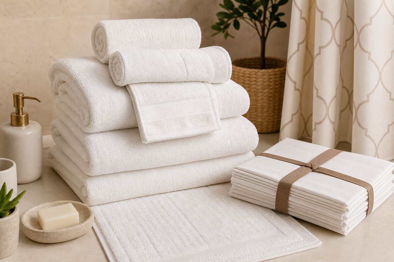 Guest House Complete Bathroom Textile Packs