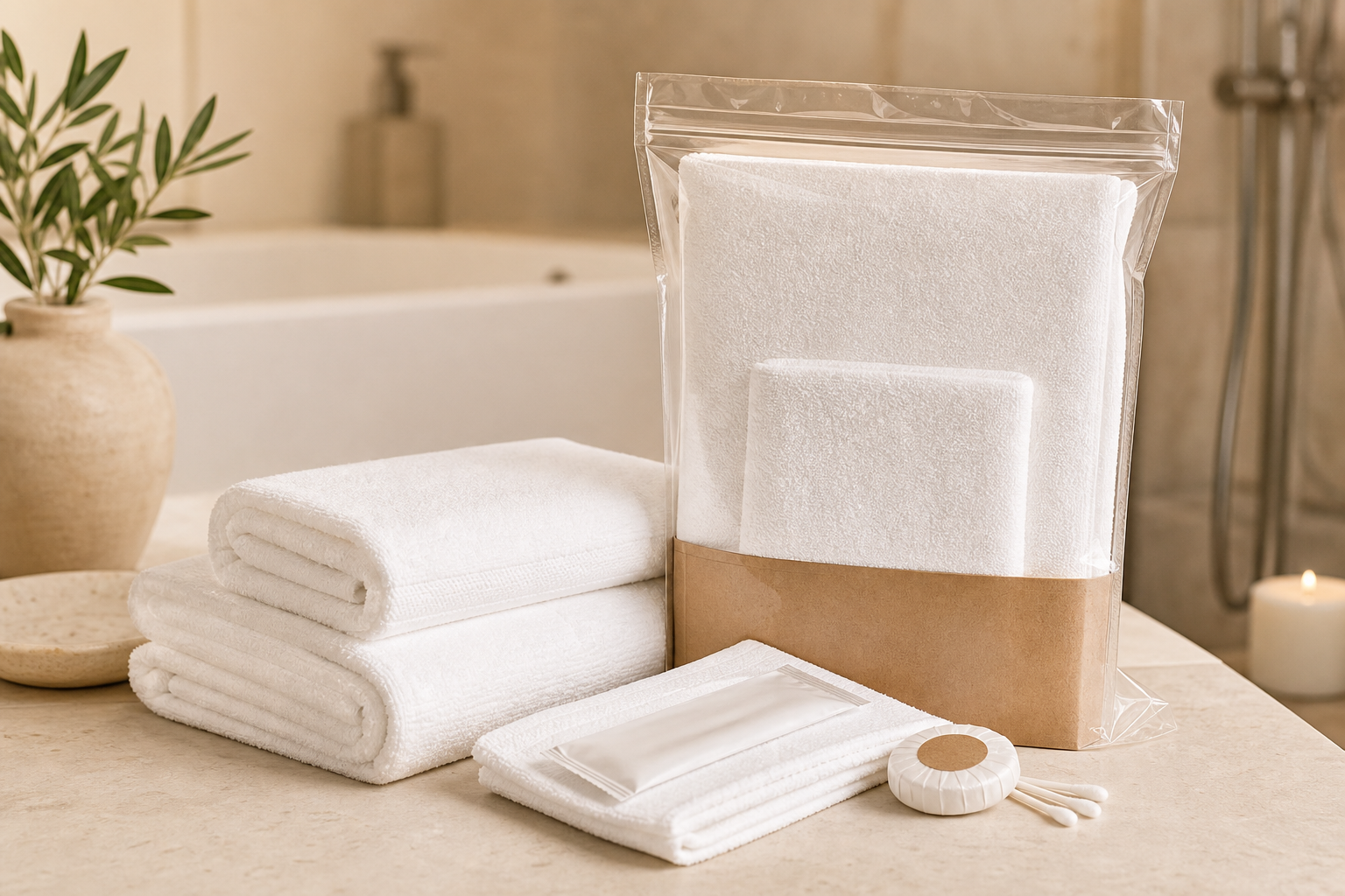 Disposable Hotel Bathroom Towel Kits