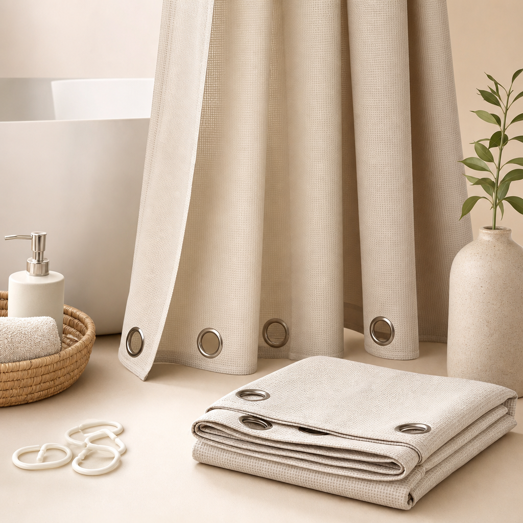 Fabric Anti-mold Shower Curtains product photo