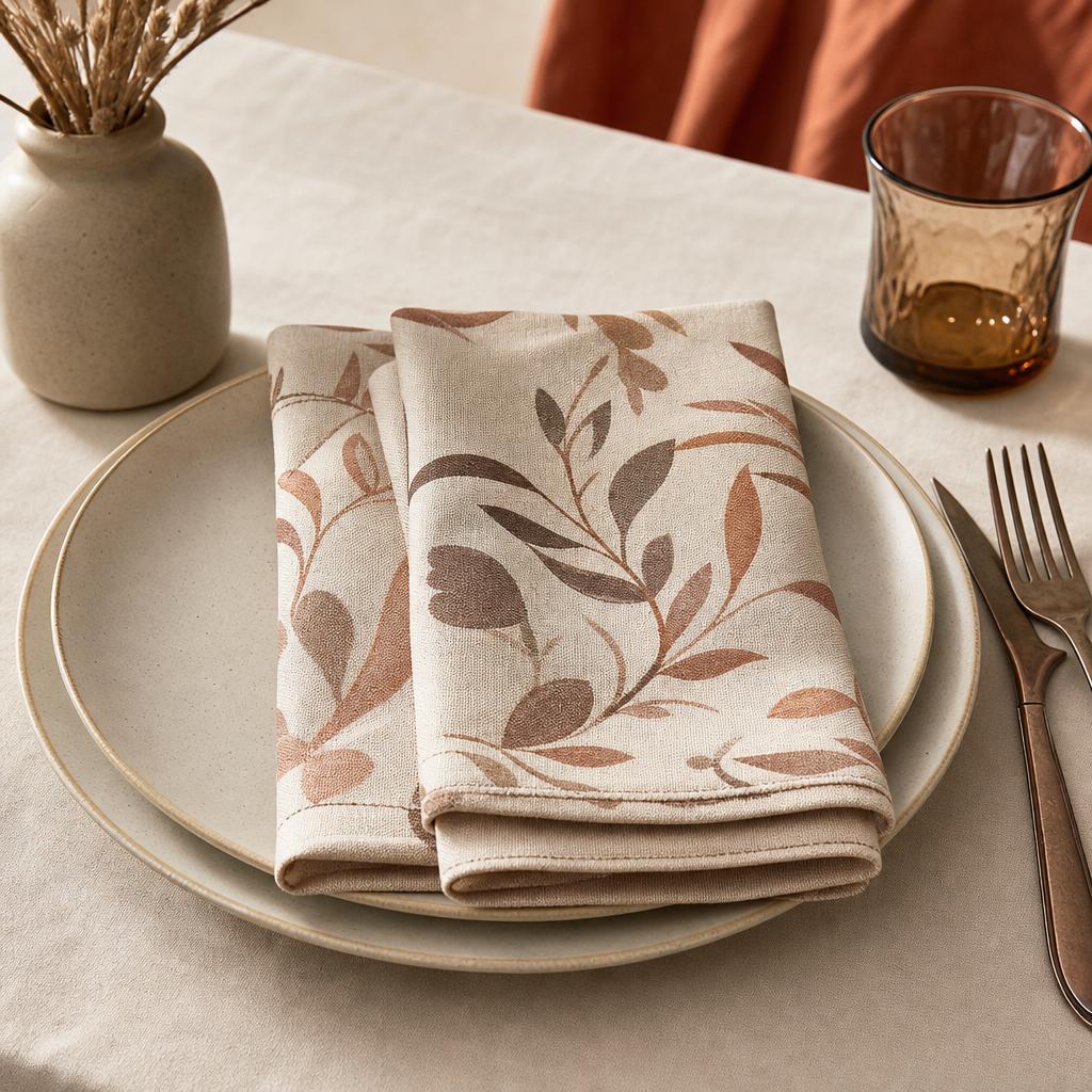 Custom Printed Cloth Napkin Set product photo